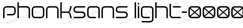 Phonksans light字体转换